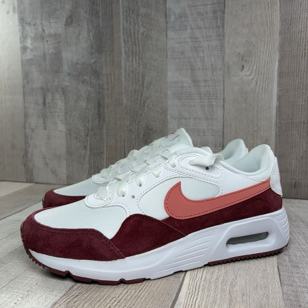 Nike Air Max SC Women's Size 6 Athletic Sneakers Trainer Running Shoes White Red